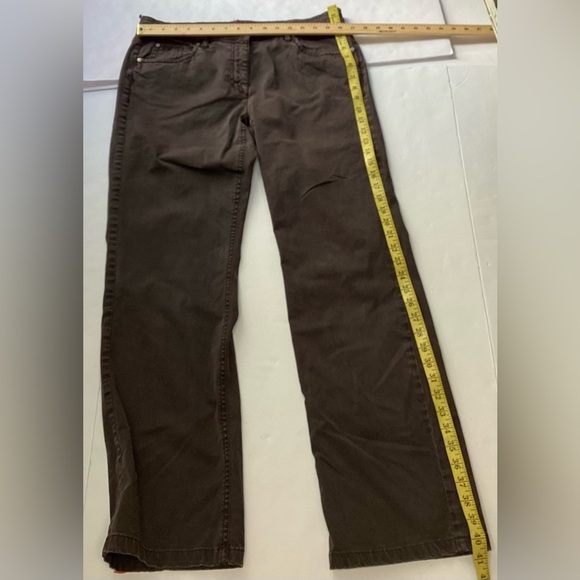 Luisa Cerano Women's soft brown bootcut jeans size 12 - Picture 3 of 11